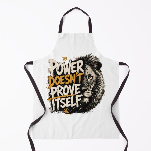 Item preview, Power Doesn't Prove Itself Graffiti Lion Art designed and sold by Presshue.
