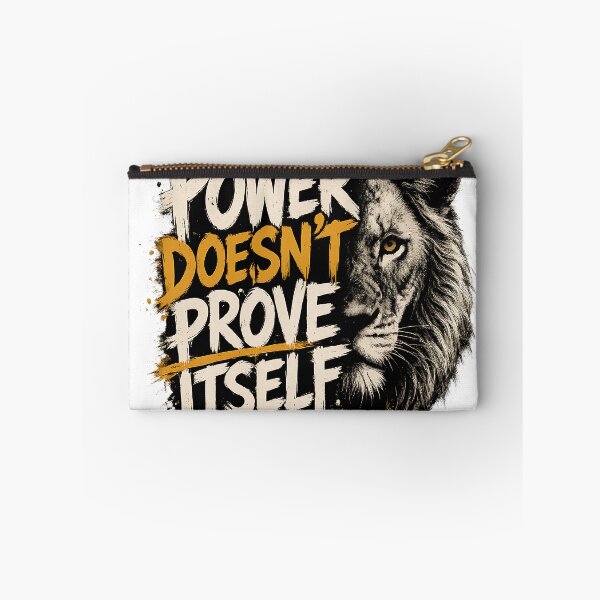 Item preview, Power Doesn't Prove Itself Graffiti Lion Art designed and sold by Presshue.