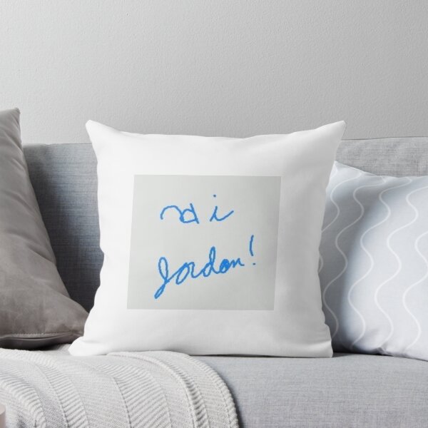 Item preview, Hi Jordon Simple Blue Cursive Typography designed and sold by KaleChub.