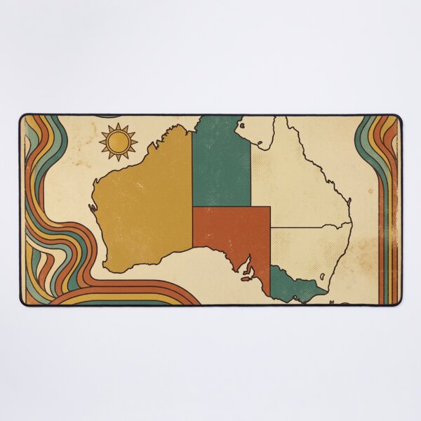 Item preview, Australia Retro Colour Poster designed and sold by Dimensionality.