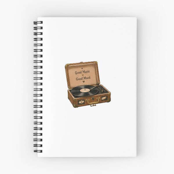 Item preview, Vintage Record Player Sticker | Good Music Good Mood Retro Aesthetic designed and sold by PopStickerLab22.