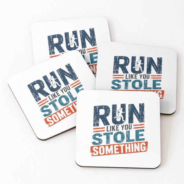 Item preview, Run Like You Stole Something Funny Running Jogger Athlete Motivation designed and sold by RetroMini2026.