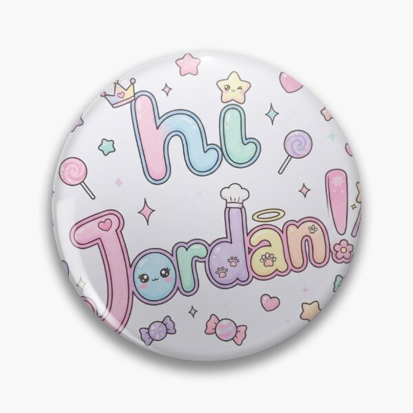 Item preview, Hi Jordon Cute Kawaii Pastel Doodles designed and sold by KaleChub.