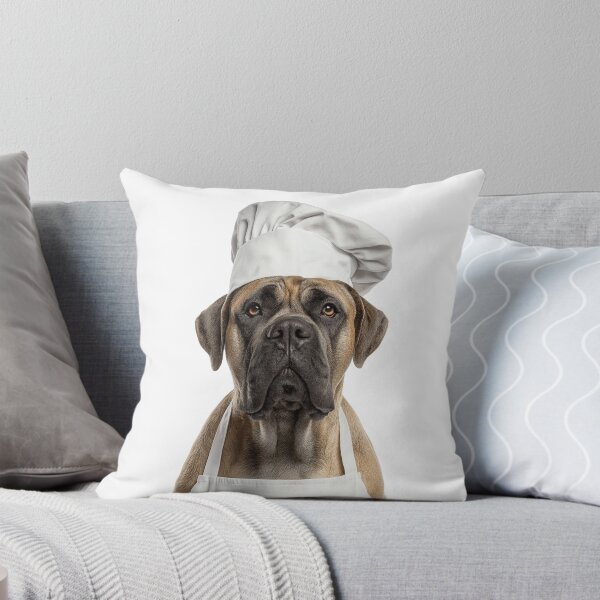 Item preview, Funny Mastiff Dog Chef Realistic Animal Cooking Humor Art designed and sold by LazyOwlStore.
