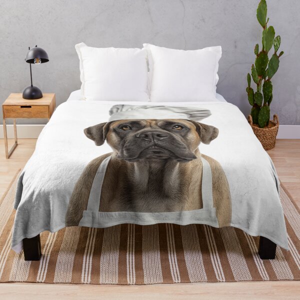 Item preview, Funny Mastiff Dog Chef Realistic Animal Cooking Humor Art designed and sold by LazyOwlStore.