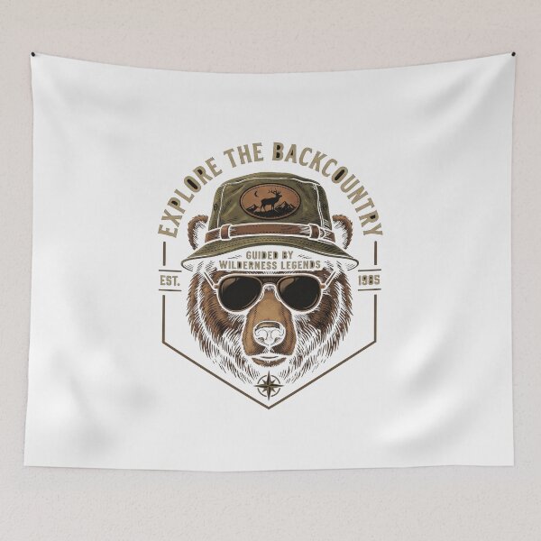 Item preview, Explore The Backcountry Bear Camping T-Shirt | Wilderness Adventure Outdoor Graphic Design designed and sold by MAStrends.