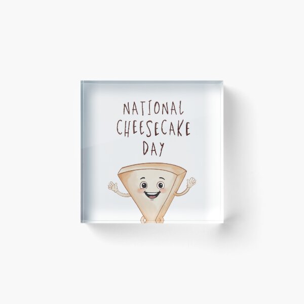 Item preview, Copy of Happy National Cheesecake Day Cute Dessert Illustration designed and sold by pilar-tebar.design.