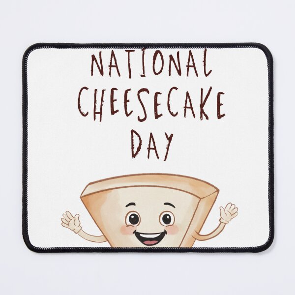 Item preview, Copy of Happy National Cheesecake Day Cute Dessert Illustration designed and sold by pilar-tebar.design.