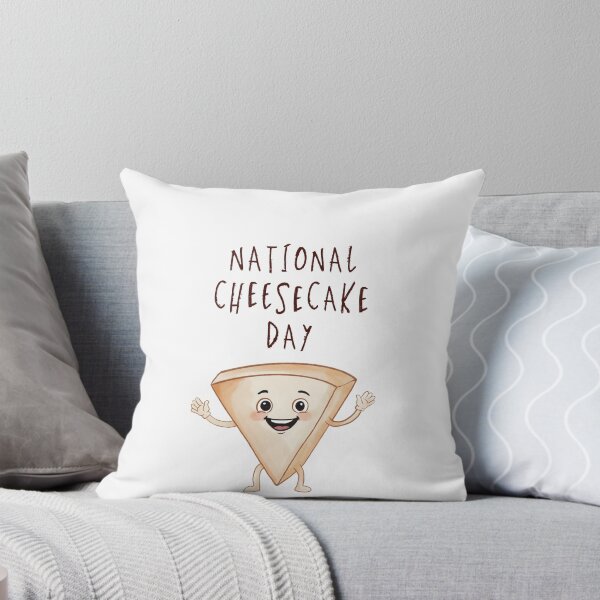 Item preview, Copy of Happy National Cheesecake Day Cute Dessert Illustration designed and sold by pilar-tebar.design.