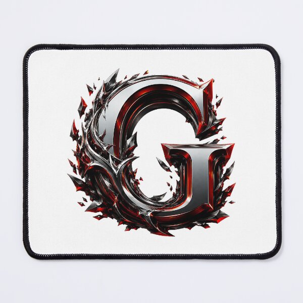 Item preview, Crimson Steel Alphabet of Power Letter G designed and sold by BlissBlvdShop.