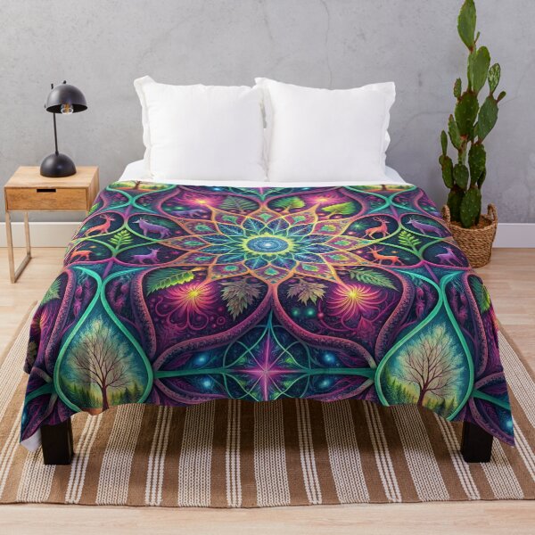 Item preview, Psychedelic Fractal Forest designed and sold by HolyWon.