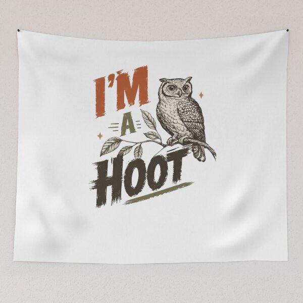 Item preview, I'm A Hoot Owl Funny Bird Wildlife Nature Lover designed and sold by RetroMini2026.