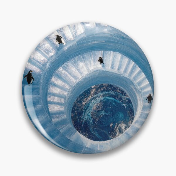 Item preview, Penguins on an Icy Spiral Staircase designed and sold by Maria Dryfhout.