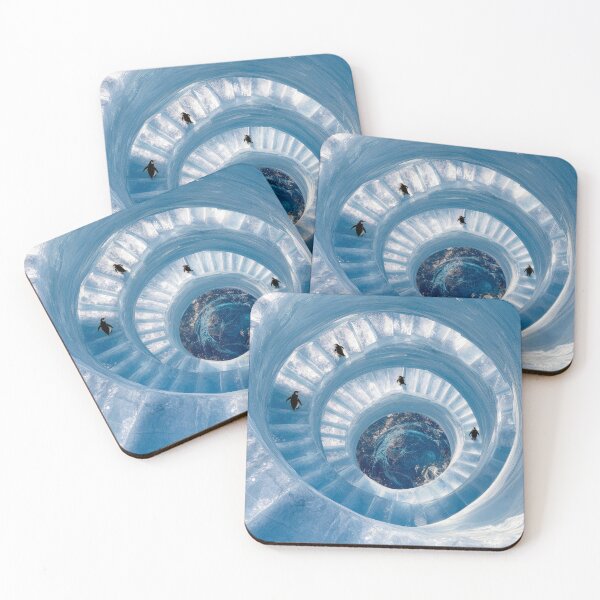 Item preview, Penguins on an Icy Spiral Staircase designed and sold by Maria Dryfhout.
