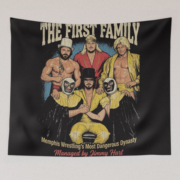 Item preview, The First Family Memphis Wrestling Vintage T-Shirt | Jimmy Hart 1981 Retro Wrestling Graphic | Distressed Old School Wrestling Design designed and sold by The Irish Whip.