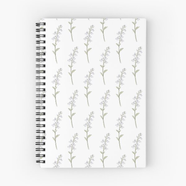 Item preview, Delicate lobelia sprig in soft pastels designed and sold by Side Quest Co..