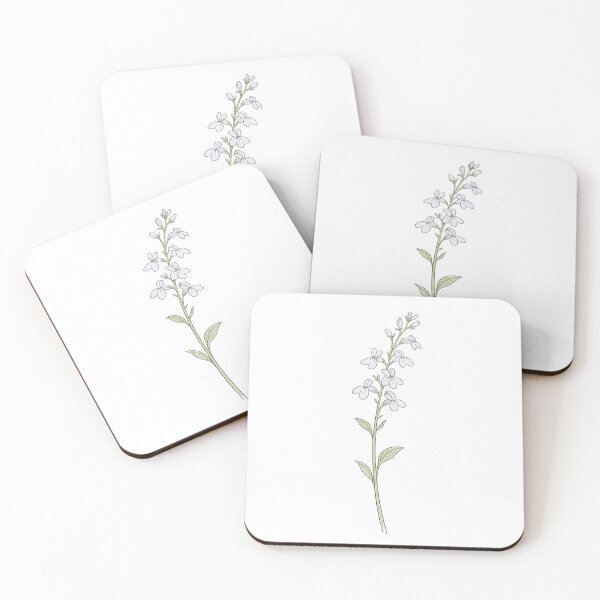 Item preview, Delicate lobelia sprig in soft pastels designed and sold by Side Quest Co..