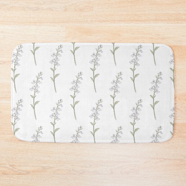 Item preview, Delicate lobelia sprig in soft pastels designed and sold by Side Quest Co..
