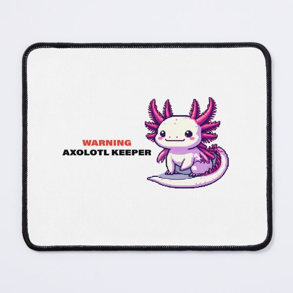 Item preview, Warning Axolotl Keeper AI designed and sold by DragonwingPixel.