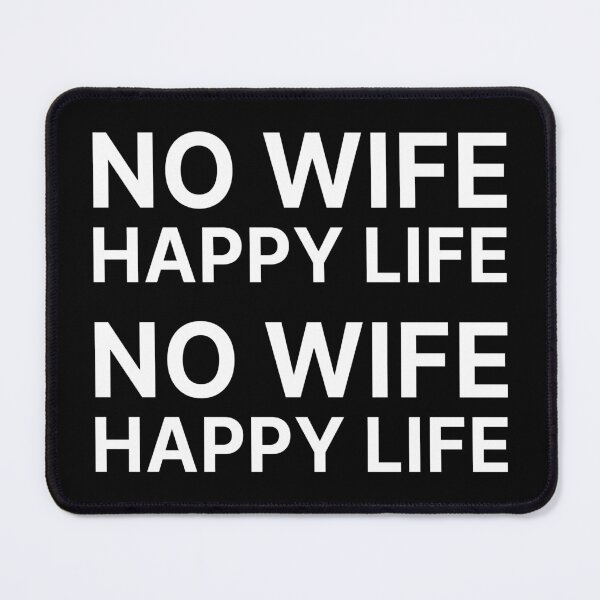 Item preview, No Wife Happy Life designed and sold by the-craft-shop.