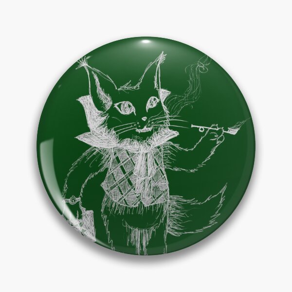 Item preview, Whimsical Victorian Gentleman Cat Hand Drawn Ballpoint Pen White Version designed and sold by BOKEbyTC.