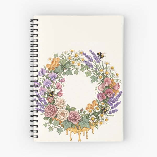 Item preview, Bee Wreath Shirt – Wildflower Honeycomb Botanical Circular Illustration Tee designed and sold by DmaarGroup.