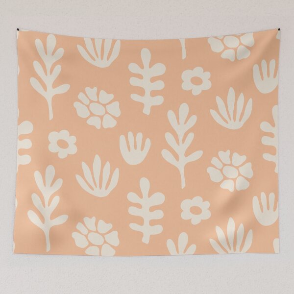 Item preview, Minimal Organic Botanical Pattern | Modern Scandinavian Floral Print designed and sold by Purple Moon .