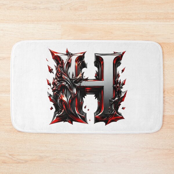 Item preview, Crimson Steel Alphabet of Power Letter H designed and sold by BlissBlvdShop.