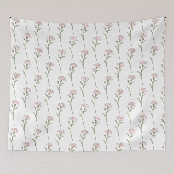 Item preview, Delicate pink carnation designed and sold by Side Quest Co..