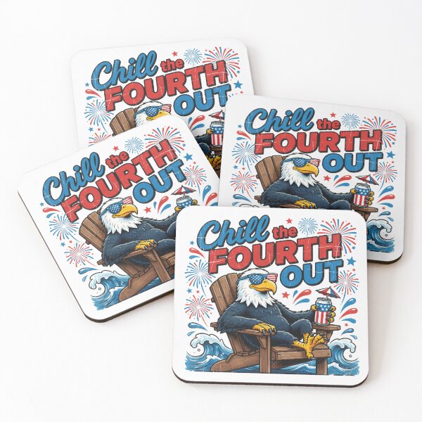 Item preview, Chill the Fourth Out Patriotic Eagle designed and sold by TshirtsOnline-.