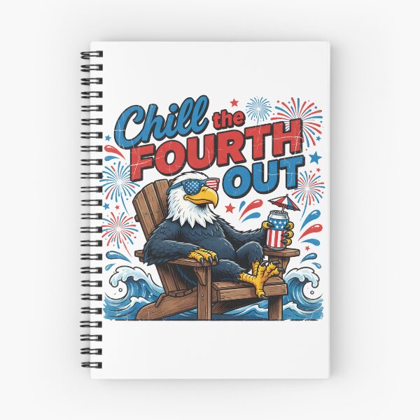 Item preview, Chill the Fourth Out Patriotic Eagle designed and sold by TshirtsOnline-.