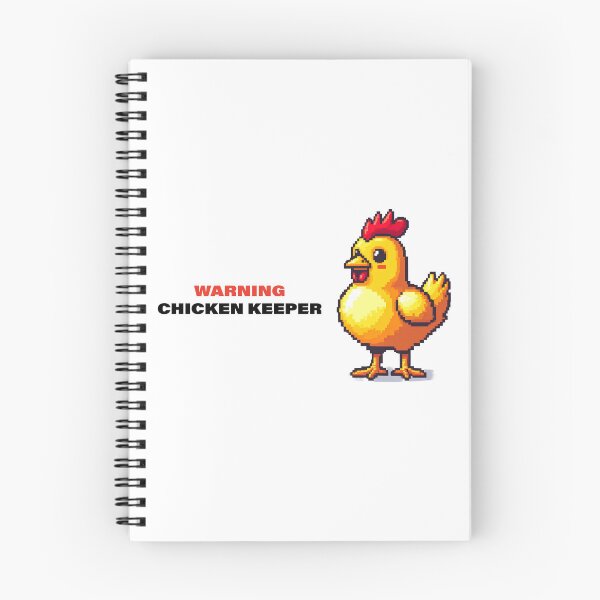 Item preview, Warning Chicken Keeper designed and sold by DragonwingPixel.
