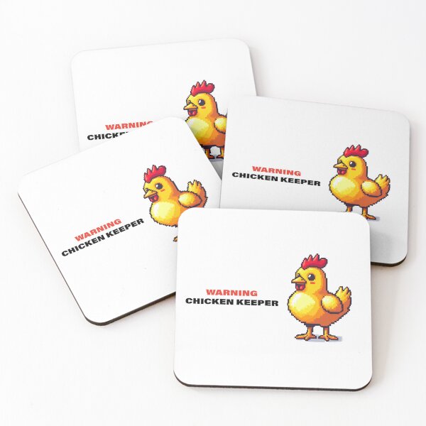 Item preview, Warning Chicken Keeper designed and sold by DragonwingPixel.