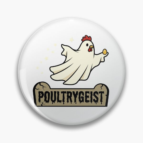 Item preview, Poultrygeist Funny Chicken Ghost Retro Halloween Design designed and sold by Keingdesign.