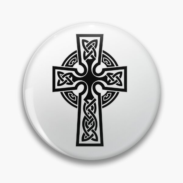 Item preview, Intricate Celtic Cross Knotwork — Black & White Heritage Design designed and sold by No Kings Bling.