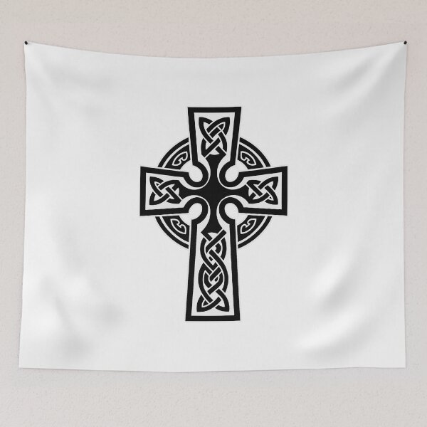 Item preview, Intricate Celtic Cross Knotwork — Black & White Heritage Design designed and sold by No Kings Bling.