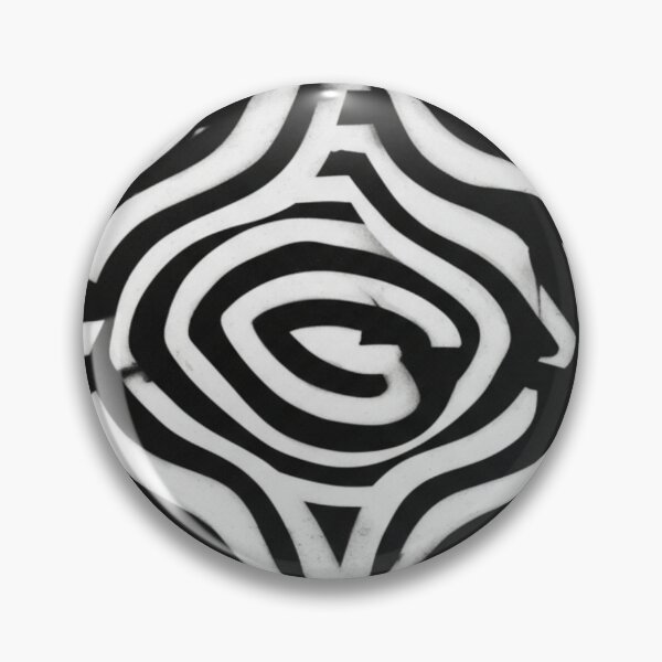 Item preview, Psychedelic Geometric Vortex Mono Abstract Art designed and sold by Dzblack.