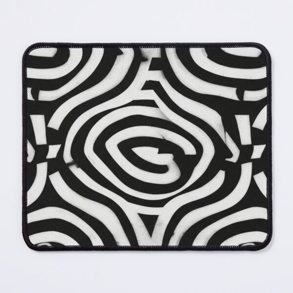Item preview, Psychedelic Geometric Vortex Mono Abstract Art designed and sold by Dzblack.