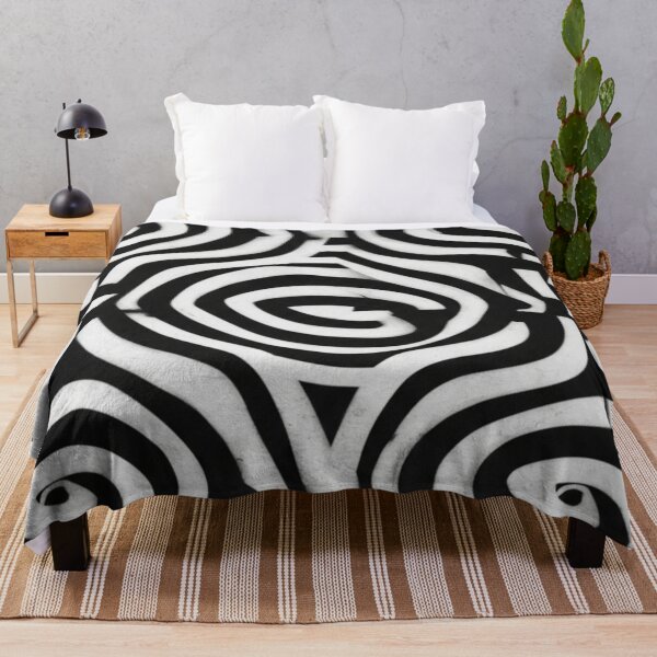 Item preview, Psychedelic Geometric Vortex Mono Abstract Art designed and sold by Dzblack.