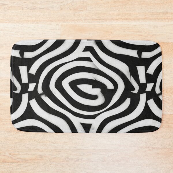 Item preview, Psychedelic Geometric Vortex Mono Abstract Art designed and sold by Dzblack.