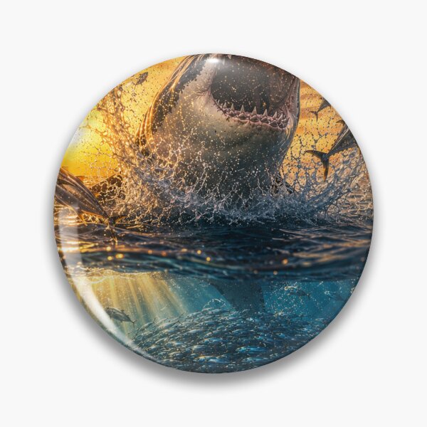 Item preview, Shark attack at sunset designed and sold by JBXDesigner.