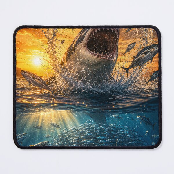 Item preview, Shark attack at sunset designed and sold by JBXDesigner.