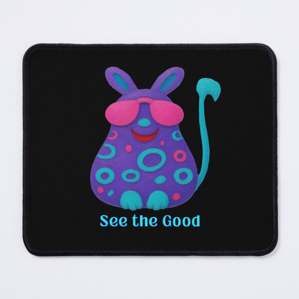Item preview, See the Good - Positive Pink Glasses Creature designed and sold by PatykArt.