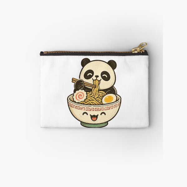Item preview, Cute Panda Enjoying Ramen Retro Vintage Kawaii Cartoon designed and sold by Moizento.