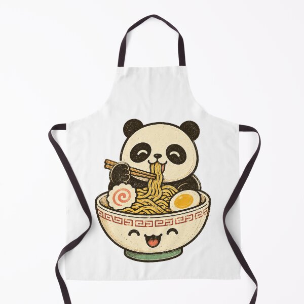 Item preview, Cute Panda Enjoying Ramen Retro Vintage Kawaii Cartoon designed and sold by Moizento.