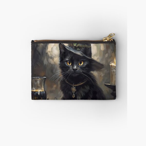 Item preview, Cute Black Cat Witch Hat Halloween Pumpkin Art designed and sold by DarkHolyQueen.