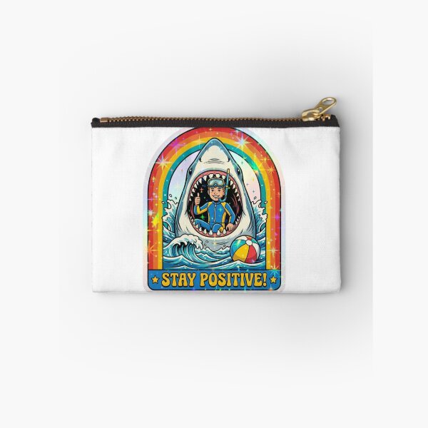 Item preview, Stay Positive Shark Mouth Scuba Diver designed and sold by raedattia.