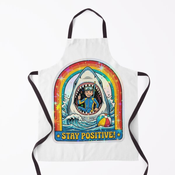 Item preview, Stay Positive Shark Mouth Scuba Diver designed and sold by raedattia.