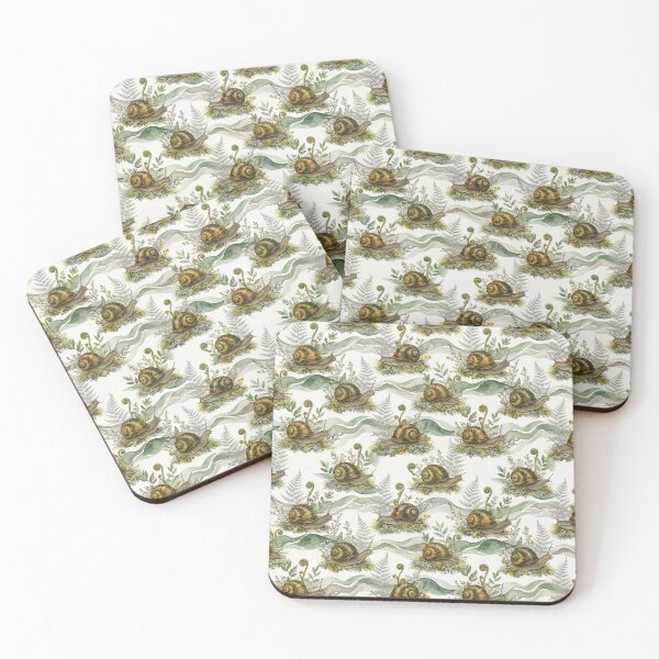 Item preview, Powelliphanta Native New Zealand Snail Watercolor Pattern | Aotearoa Forest Wildlife Design designed and sold by ToiKiri.
