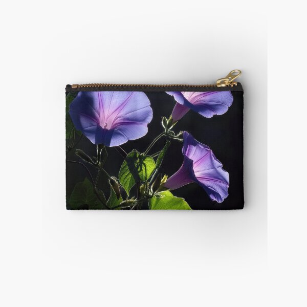 Item preview, Illuminated Morning Glory Flowers on Black designed and sold by Maria Dryfhout.
